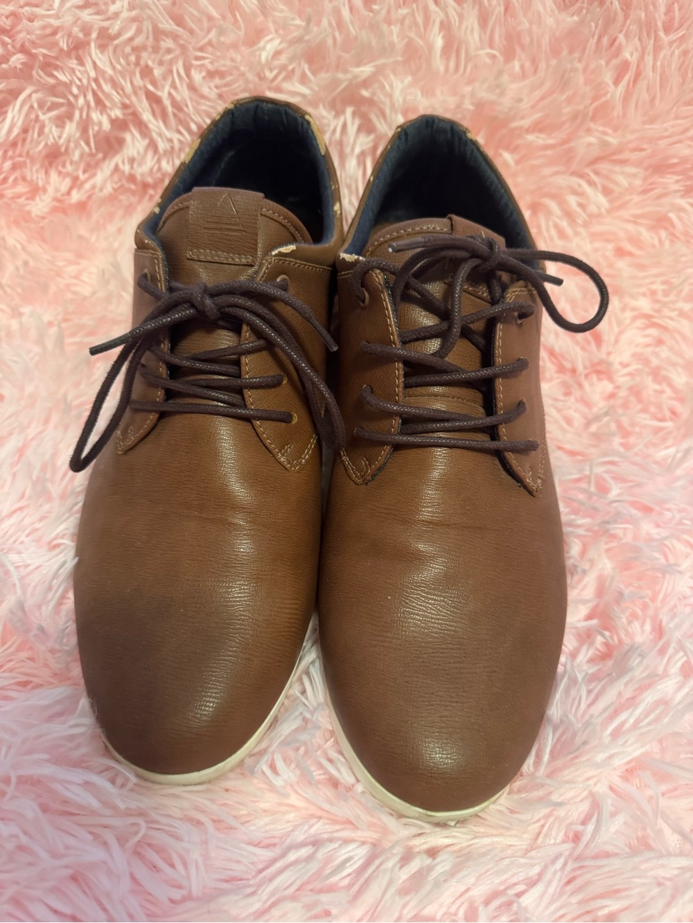 Aldo Brown Lace-Up Derby Shoes